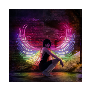 <span class=keywords><strong>Letras</strong></span> de Neón Decorativas al por Mayor para Pared, Letrero de Neón con Forma de Ala de Mariposa, Luz de Neón para Decoración de Bares, Fiestas y Negocios - Product Image 1