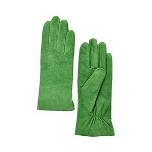 <span class=keywords><strong>Gants</strong></span> en cuir suédé fin doux de ventes élevées pour les femmes couleur beige avec doublure en cachemire robe d'hiver chaude pour le sport - Product Image 2