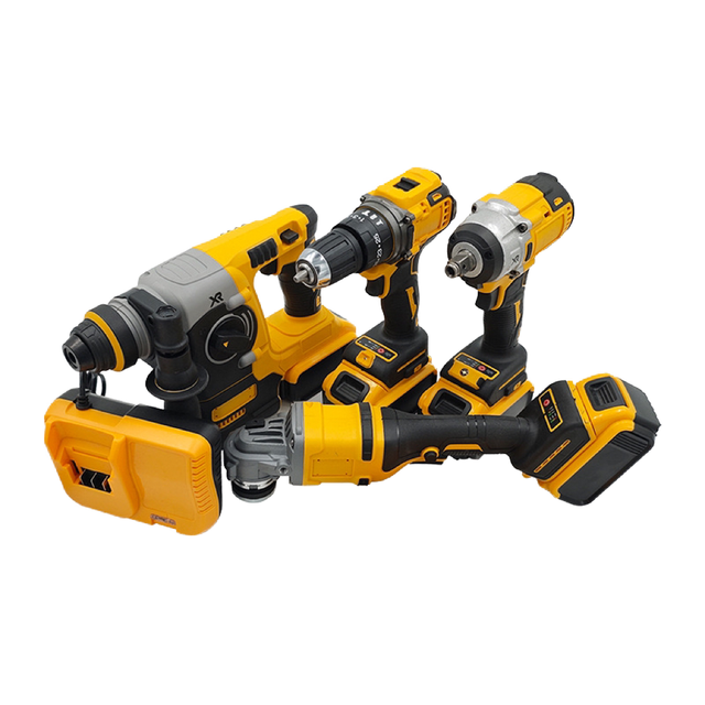 Wholesale 4 Pcs 600w Small Box Mechanical Tool Kit Variable Speed Socket Wrench Set Keyless Chuck Customizable OEM Car Repair