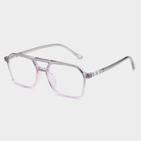 81353 Lunettes de vue rondes anti-lumière bleue personnalisées en TR90, bloquant la lumière bleue des écrans d'ordinateur