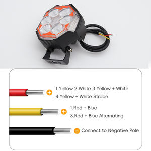 ไฟหน้ามอเตอร์ไซค์ดีไซน์ใหม่ ไฟสปอร์ตไลท์กำลังสูง กันน้ำ ไฟตัดหมอก MO-216 สำหรับมอเตอร์ไซค์ รถบรรทุก ATV - Product Image 4