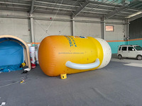 Gobelet à bière gonflable géant de dessin animé pour la publicité et la décoration de rue