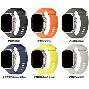 2026 nouveau <span class=keywords><strong>bracelet</strong></span> de Sport en Silicone souple et confortable pour <span class=keywords><strong>Apple</strong></span> <span class=keywords><strong>Watch</strong></span> 38/40/41mm 42/44/45/49mm <span class=keywords><strong>Ultra</strong></span> Series 10/9/8/7/SE <span class=keywords><strong>Bracelet</strong></span> de bande - Product Image 2