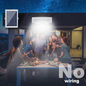 Lámpara Colgante Solar Cuadrada de 126 LED, 3 Modos, Sensor de Movimiento, IP65 Impermeable, para Jardín, Exterior, Montaje en Pared - Product Image 5