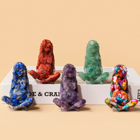Statue de la Terre Mère en résine de cristal naturel SCJ, figurine de la déesse Gaïa en résine et éclats de cristal