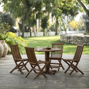 Tumi Foldable Square Southeast Asia Design Teak Wood <b>Outdoor</b> Furniture <b>Table</b> for Courtyard Homestay Hotel & Balcony Use - Product Image 2