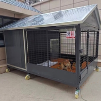 Villa de luxe pour chien, écologique et durable, niche extérieure, lit pour animaux de compagnie, cage premium pour grands chiens, pour chats et autres animaux de la cour