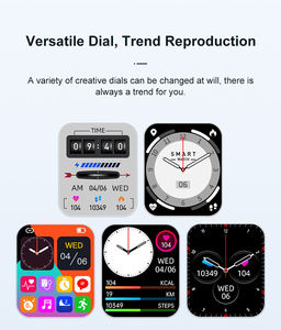 Montre connectée à écran tactile complet de 1,85 pouce, étanche IP67, moniteur de pression artérielle, d'oxygène et de fréquence cardiaque, montre connectée ZW32 - Product Image 6
