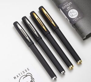 OEM 0.5 มม.ธุรกิจปากกาลายเซ็นนักเรียนสอบปากกาลายเซ็นพลาสติก Frosted คาร์บอนเจลปากกา - Product Image 3