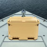 Bacs de transport rotomoulés 660L avec poignées de levage, empilables jusqu'à 6 niveaux, en PE, pour la conservation du poisson, de la viande et de la volaille au froid