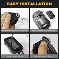 Housse de clé de protection légère en alliage d'aluminium et plastique, résistante aux rayures, en stock directement de l'usine, pour Jeep Wrangler JL/JT