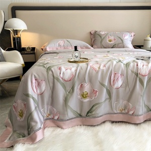300TC luxury 100% organic tencel lyocell <span class=keywords><strong>set</strong></span> di biancheria da letto <span class=keywords><strong>set</strong></span> di copripiumini per lenzuola di raffreddamento - Product Image 3