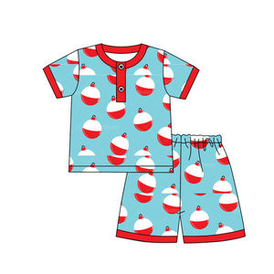 BSSO1813 custom Boutique <b>Baby</b> boy Blue Plaid farm style <b>Clothing</b> Set summer Outfits Wholesale set - Product Image 2