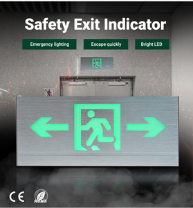 Tuoming Patterns Customized Indoor Tunnel Wall Mounted Rechargeable 3W Led Exit <b>Sign</b> Emergency Lights - Product Image 5