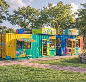 Profession elle Herstellung Guter Preis Abnehmbarer Stahl Vorgefertigte modulare Häuser Sandwich platten material Flat Pack Container - Product Image 1