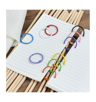 30 mm bunte Metall-Eisen-Buchbinder Ring Blattbinder Ring Schlüsselring für Indexkarten DIY-Handwerk