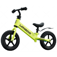 Bicyclette d'équilibre pour enfants et tout-petits Vélo interactif d'apprentissage précoce avec équilibrage stable et repose-pieds pour 2-5 garçons filles
