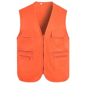 Veste de travail et de pêche pour homme, été, coupe-vent, durable, anti-rétrécissement, multi-poches, logo personnalisé, pour travaux en extérieur - Product Image 5