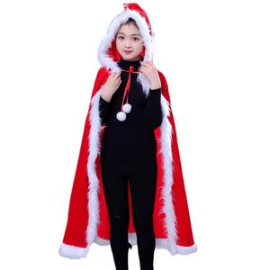 Capa de <span class=keywords><strong>Nochevieja</strong></span> para adultos y niños Disfraz rojo de Papá Noel con <span class=keywords><strong>trajes</strong></span> Popular en Europa y Estados Unidos - Product Image 4