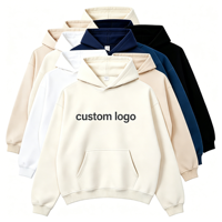 Sweat à capuche personnalisé pour homme, 350 g, lourd, en coton 100 %, coupe ample, pour l'automne et l'hiver
