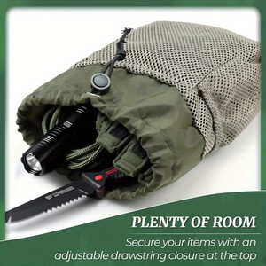 Hunting Storage Bag Portable <b>Drawstring</b> Oxford Cloth Green Outdoor Accessory <b>Pouch</b> For Men - Product Image 4