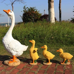 Customizable Joyful Porch Goose Statue Cygnus Big Resin <strong>Garden</strong> Lawn Yard DecorSculptureHigh Figurine <strong>Duck</strong> Indoor and Outdoor - Product Image 3