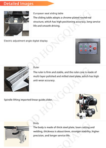 Scie à panneaux à table coulissante personnalisée, coupe horizontale à 45/90 degrés, machines de <span class=keywords><strong>menuiserie</strong></span> professionnelles QDHQ - Product Image 6