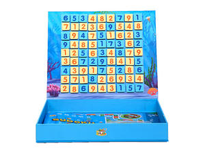 Jeu de société de grille <span class=keywords><strong>Sudoku</strong></span> magnétique 4x6 pour enfants améliorant le cerveau des jeunes étudiants jouet éducatif d'intelligence de pensée logique - Product Image 4