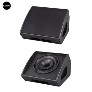M12T 12 Inch 2 Way Active Powered Neodymium Coaxial Monitor <b>Speaker</b> with Wooden Enclosure 500W RMS for Music Stage - Product Image 1