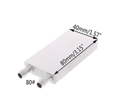 Bloc de refroidissement à eau en alliage d'aluminium, radiateur, dissipateur thermique, accessoires de système, refroidisseur d'eau liquide