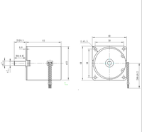 Moteur synchrone à aimant permanent monophasé 60KTYZ d'origine professionnelle de haute qualité