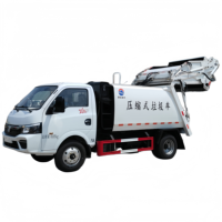 Camion à ordures compacteur à chargement arrière Dongfeng 4x2 5CBM Euro VI, véhicule de collecte des déchets municipaux