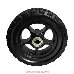 Hochwertige <span class=keywords><strong>5</strong></span>-Zoll-Gummirollen lautlos-verschleiß fest-rutsch fest Geeignet für Wagen, Werkzeug kästen - Product Image 2