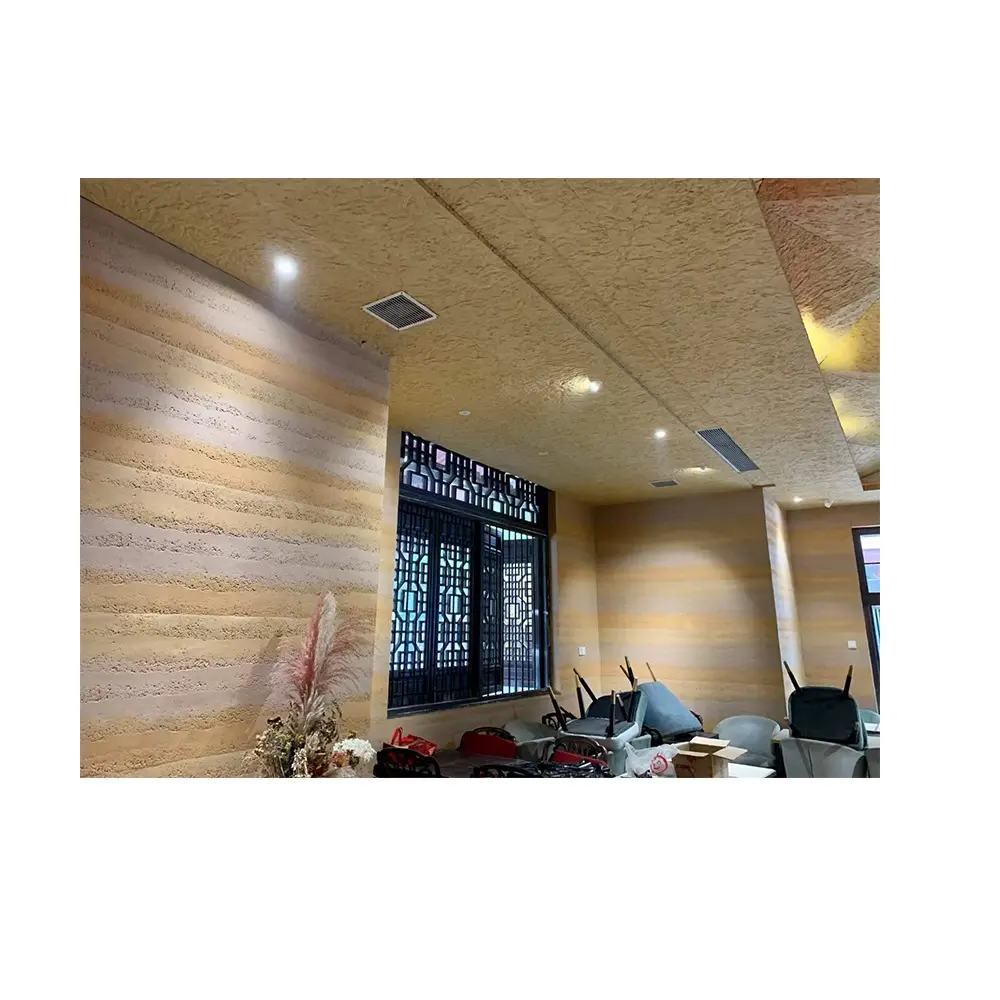 Effective Modified Cladding Bendable MS Rammed Earth Board For Interior and Exterior Wall Decoration