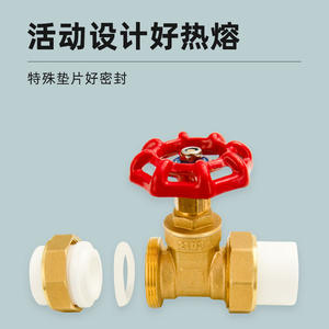 Válvulas de Agua de Cobre de 4 Puntos de 20 mm y 6 Puntos de 25 mm para Tuberías PPR y PE, Doble Unión de 1 Pulgada, 32 mm, Válvulas de Compuerta de Fusión en Caliente - Product Image 4