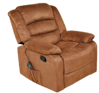 Fauteuil inclinable beige avec télécommande, massage chauffant, pivotant et à bascule, en tissu doux et ergonomique pour salon, chambre et appartement