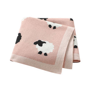 Couverture <span class=keywords><strong>en</strong></span> tricot rayée personnalisée <span class=keywords><strong>en</strong></span> acrylique OEKO-TEX <span class=keywords><strong>en</strong></span> gros AMimixiong - Product Image 1