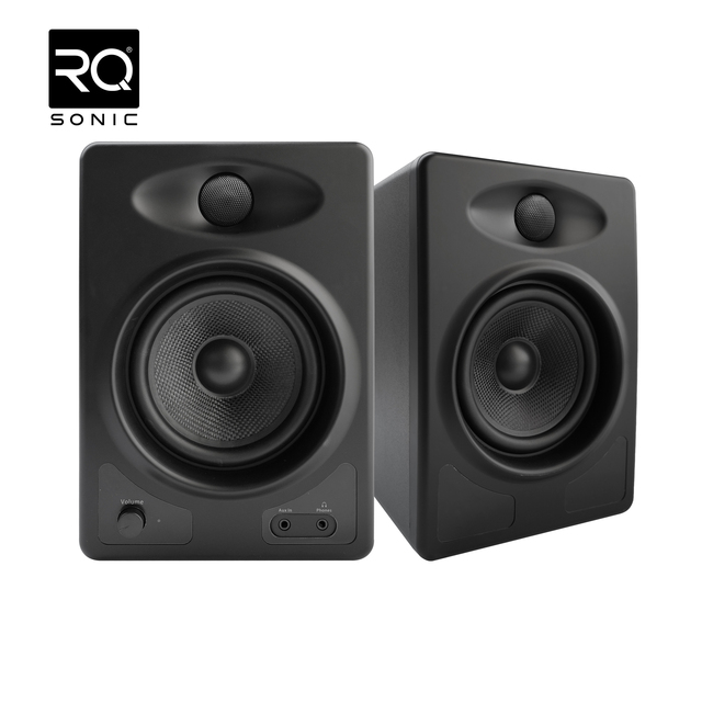 RQSONIC A5 5 Inch Professional Audio Active for Recording Studio Monitor Speakers Pair