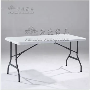 Meubles de salle à manger d'hôtel bon marché Offre Spéciale <span class=keywords><strong>Table</strong></span> de banquet pliante en HDPE de mariage <span class=keywords><strong>carrée</strong></span> blanche pour les fêtes/événements - Product Image 4