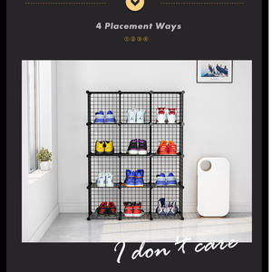 Meuble de <span class=keywords><strong>rangement</strong></span> pour chaussures, armoire à chaussures, modèles avec fil métallique, boîte de <span class=keywords><strong>rangement</strong></span> pour baskets, <span class=keywords><strong>nike</strong></span>, 12x12 - Product Image 5