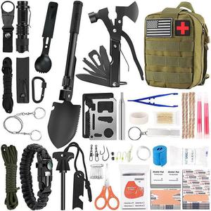 27 In 1 First Aid Kit Multi Tool Survival Emergency Rescue Gear Compact Outdoor Camping Hiking Equipment Set With Bag - Product Image 1