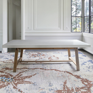 Juego de mesa de comedor Rectangular con patas de madera industriales OEM de Vietnam respetuoso con el medio ambiente para el hogar, apartamento, Hotel, comedor - Product Image 5