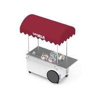 Vitrine congélateur mobile professionnelle V4C pour gelato, usage commercial, pour poudre de crème glacée, lait, yaourt, fruits, chocolat, nouveau modèle 220V