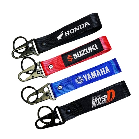 Hot Selling Promotional Custom Keyring Embroidery Jet Tag Fabric With Your Logo  Woven Keychain