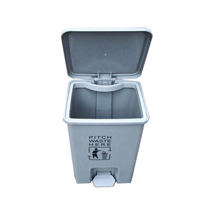 Cubo de Basura con Pedal de 15L, Rectangular, de HDPE, para Interiores y Exteriores, Contenedor de Residuos Domésticos - Product Image 2