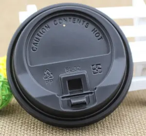 Sıcak ve soğuk içecek için kullanılan kahve fincan kapağı götürmek tek kullanımlık kahve kupaları plastik PP/PS kapak için kağıt bardak