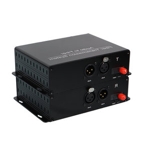 Convertidor de Audio a Fibra Óptica/Extensor de Audio Balanceado (XLR) sobre Fibra Óptica para Transmisión, Transceptor Bidireccional de 1 Canal - Product Image 3