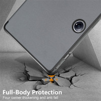 Support magnétique à trois volets en cuir PU pour réveil/sommeil automatique PC antichoc Tablet Flip Covers pour OnePlus Pad Pro 12.1 pouces