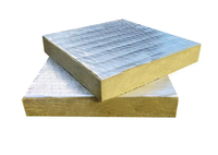 Laine de roche KELMEI 120 kg/m³, laine de pierre 50 mm, isolation thermique, panneau de laine de pierre minérale, ignifuge A1 avec feuille d'aluminium