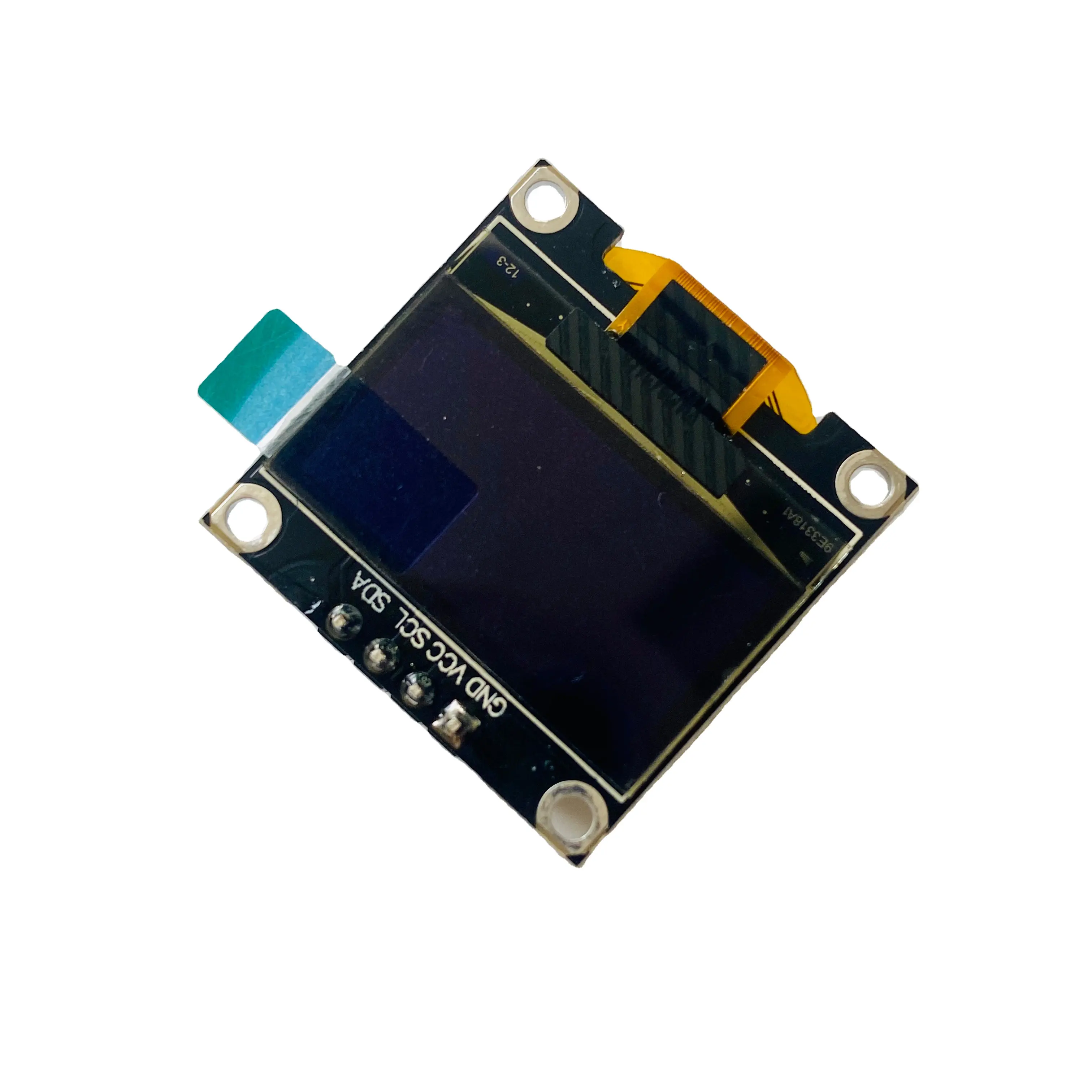 Qualité fiable 0.96 pouces 4 broches Gnd Vcc Scl Sda 128X64 Pixel Monochrome Lcd Oled Module d'affichage